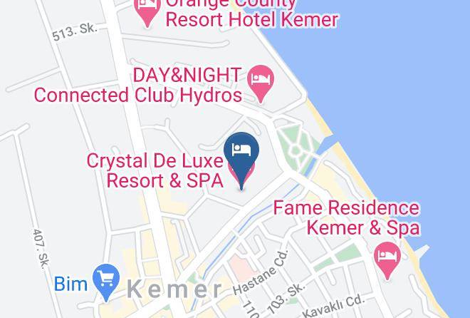 Kemer - Crystal De Luxe Maps