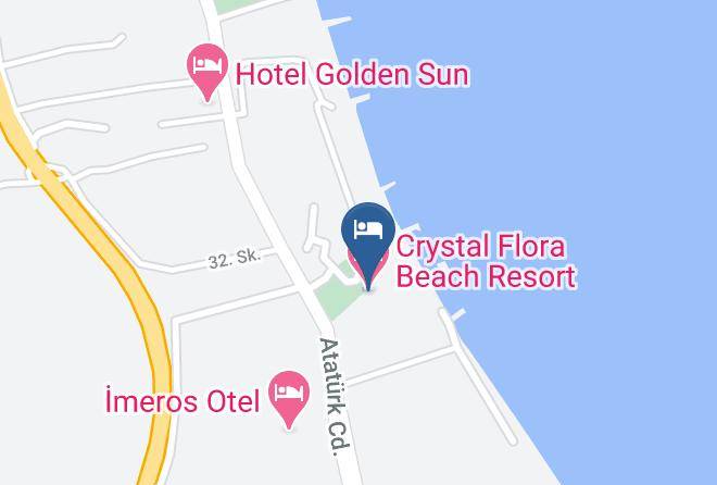Konyaalti - Crystal Flora Beach Resort Maps