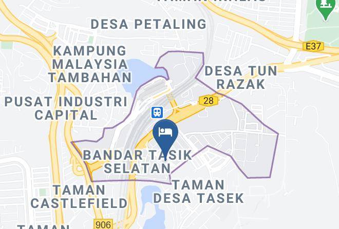 Kuala Lumpur - Crystal Garden Hotel Tasik Selatan Maps