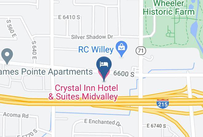 Salt Lake - Crystal Inn Hotel & Suites Midvalley Maps