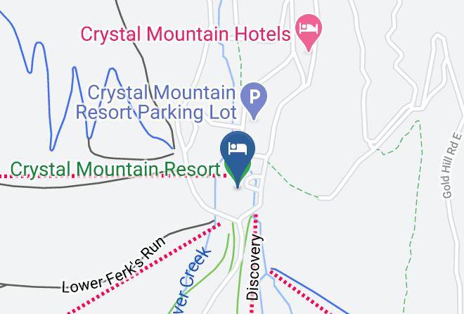 Crystal Mountain Resort Harita - Washington - Pierce
