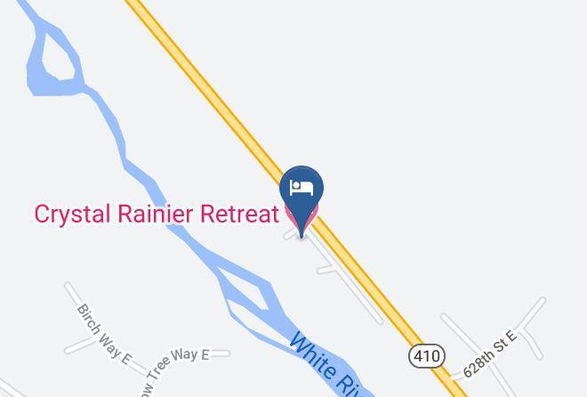 Crystal Rainier Retreat Harita - Washington - Pierce