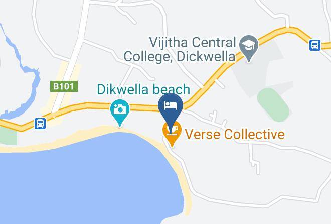 Galle - Crystal Resort Dikwella Maps