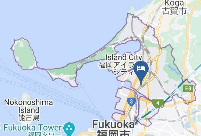 Fukuoka City Higashi Ward - Crystal & Resort Fukuoka Maps