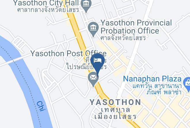 Amphoe Mueang Yasothon - Crystal Resort Hotel Maps