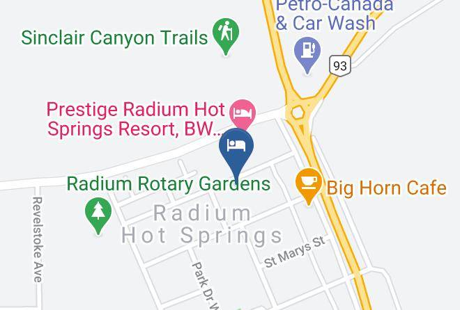 East Kootenay - Mountain Springs Motel Maps