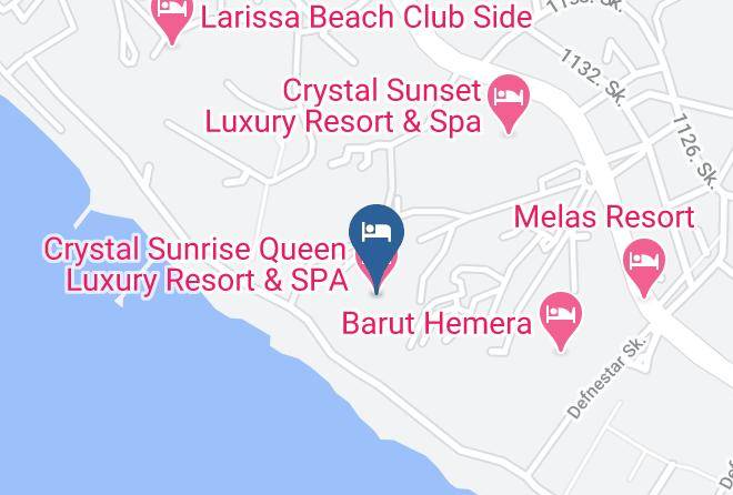 Crystal Sunrise Queen Luxury Resort & Spa Map - Antalya - Manavgat
