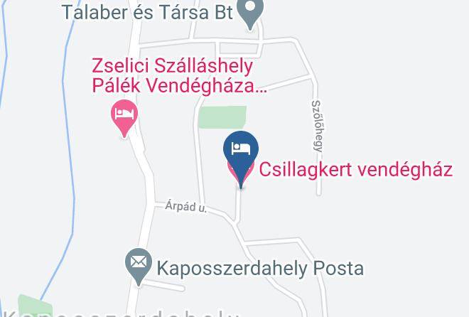 Kaposszerdahely - Csillagkert Vendeghaz Maps