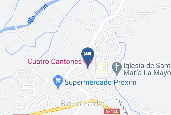 Cuatro Cantones Map