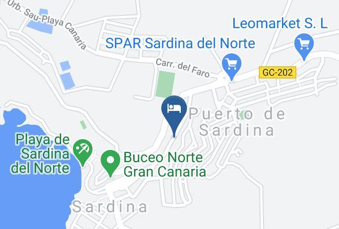 Cueva N W Gran Canaria Map