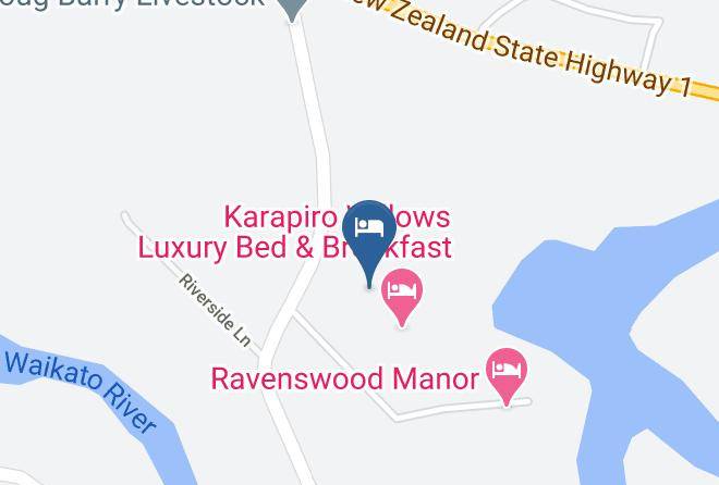 Waipa - Culford Gardens Bed And Breakfast Maps