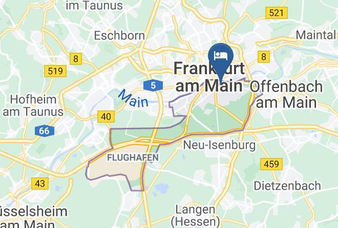 Frankfurt Am Main - Hotel Cult Frankfurt Maps