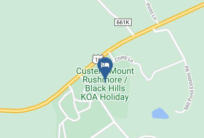 Custer - Custer Mount Rushmore Black Hills Koa Holiday Maps