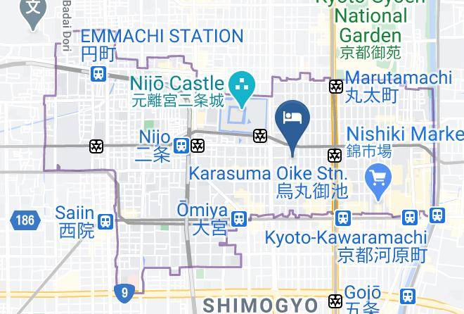 Kyoto City Nakagyo Ward - Cutterinn Maps