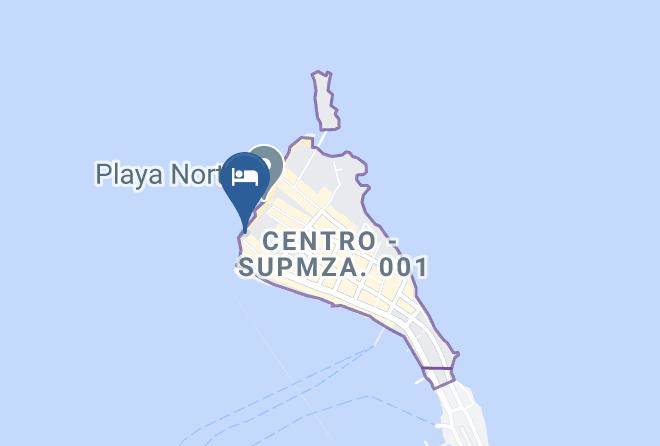Isla Mujeres - Cuxos Hotel Maps