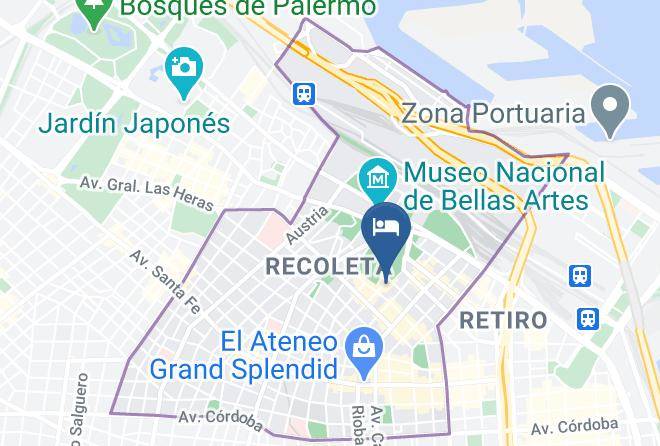 Buenos Aires - Cyan Recoleta Hotel Maps