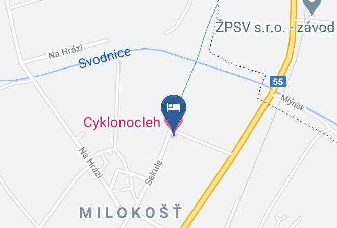 Hodonin - Cyklonocleh Maps
