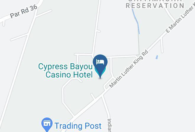 Cypress Bayou Casino Hotel Map