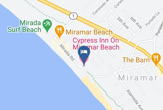 San Mateo - Cypress Inn On Miramar Beach Maps