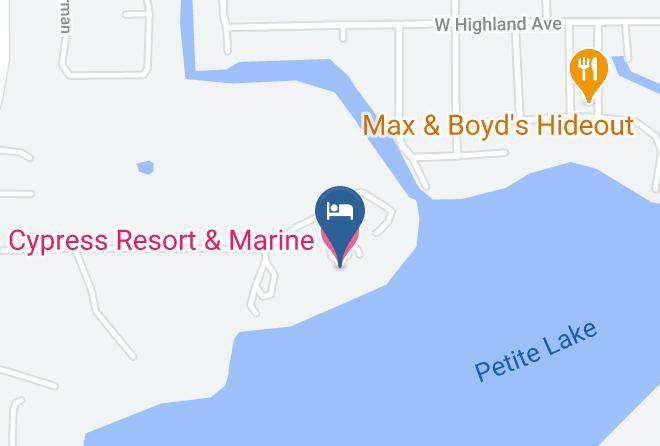 Lake - Cypress Resort & Marine Maps