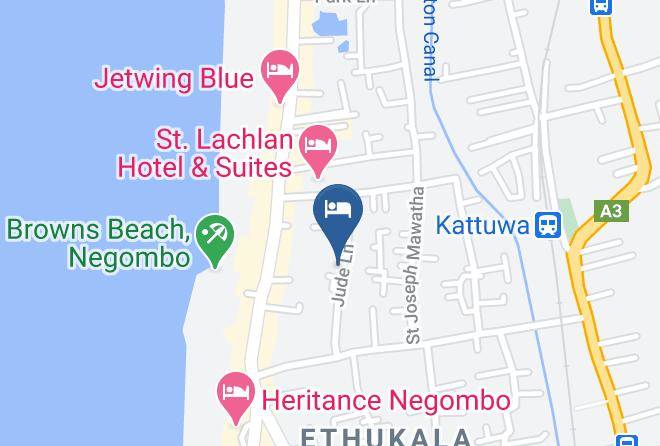 Colombo - Daffodils Beach Negombo Maps