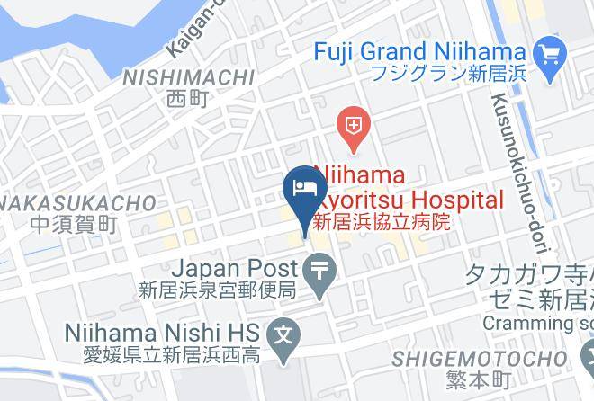 Niihama City - Daikokuya Hotel Maps