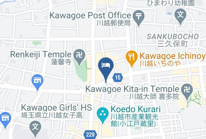 Kawagoe City - Daily Hotel Kawagoe Koedo Maps