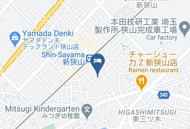 Sayama City - Daily Hotel Kawagoe Koedo Maps