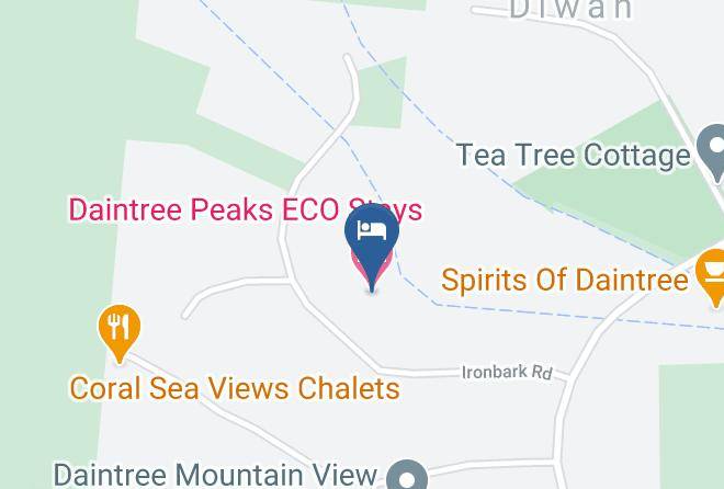 Daintree Peaks Eco Stays Map