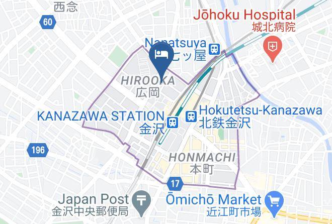 Kanazawa City - Daiwa Royal Hotel D Premium Kanazawa Maps