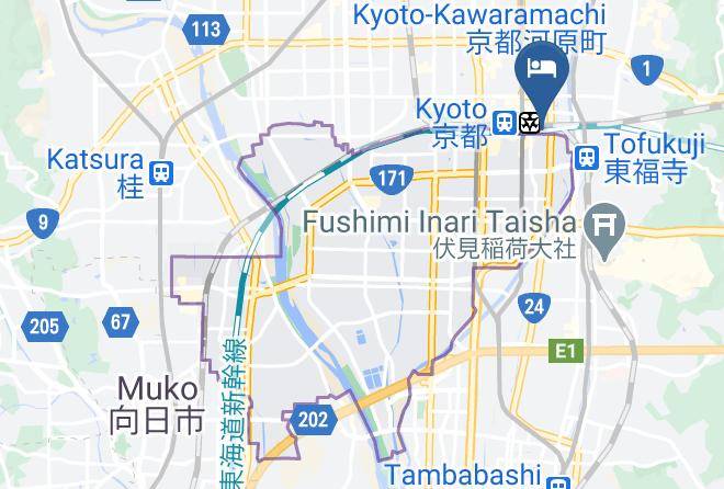 Kyoto City Minami Ward - Daiwa Royal Hotel Grande Kyoto Maps