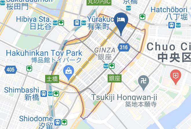 Chuo Ward - Daiwa Roynet Hotel Ginza Maps