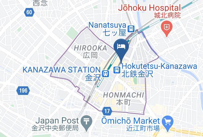 Kanazawa City - Daiwa Roynet Hotel Kanazawa Maps