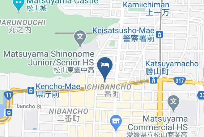 Matsuyama City - Daiwa Roynet Hotel Matsuyama Maps