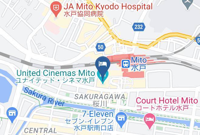 Mito City - Daiwa Roynet Hotel Mito Maps