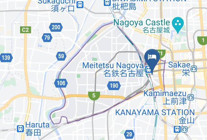 Nagoya City Nakamura Ward - Daiwa Roynet Hotel Nagoya Eki Mae Maps