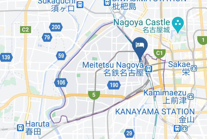 Nagoya City Nakamura Ward - Daiwa Roynet Hotel Nagoya Shikansenguchi Maps