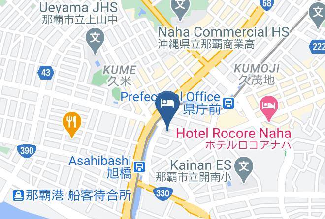 Naha City - Daiwa Roynet Hotel Okinawa Kenchomae Maps
