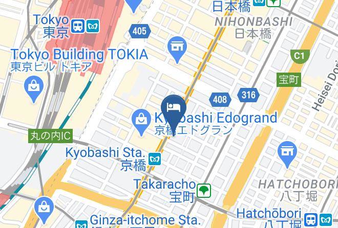 Chuo Ward - Daiwa Roynet Hotel Tokyo Kyobashi Maps