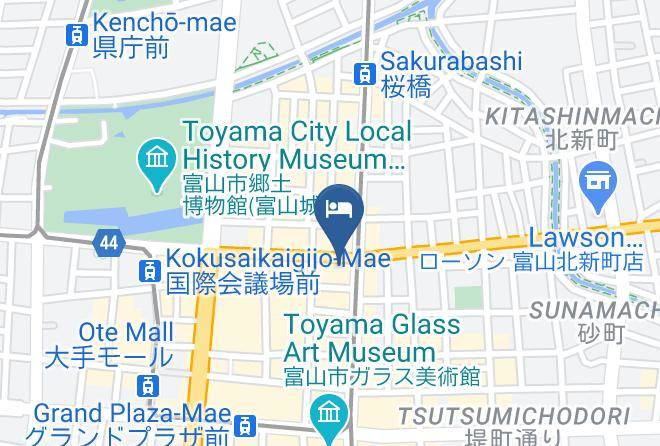 Toyama City - Daiwa Roynet Hotel Toyama Maps