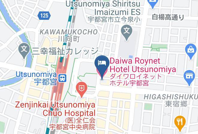 Daiwa Roynet Hotel Utsunomiya Map - Tochigi Pref - Utsunomiya City