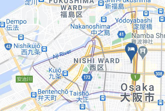 Osaka City Nishi Ward - Daiwa Roynet Hotel Yotsubashi Maps
