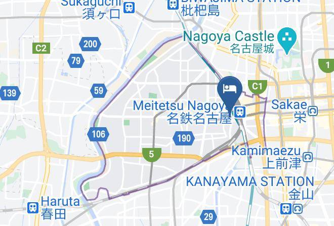 Nagoya City Nakamura Ward - Daiwa Roynet Taiko Dori Side Maps