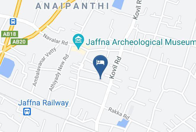 Jaffna - Daj Bungalows Maps
