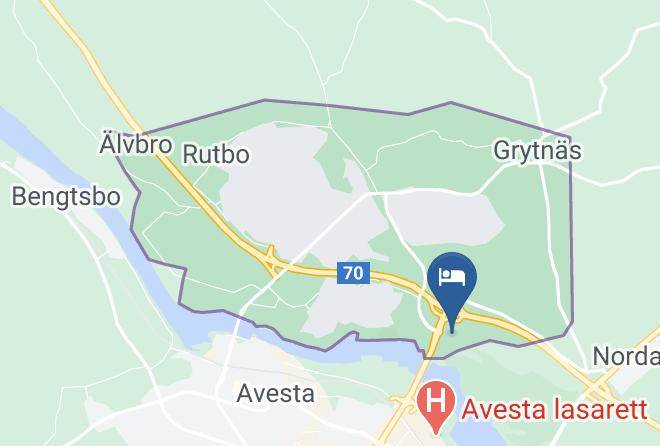 Avesta - Dalahastens Lagenhetshotell Maps