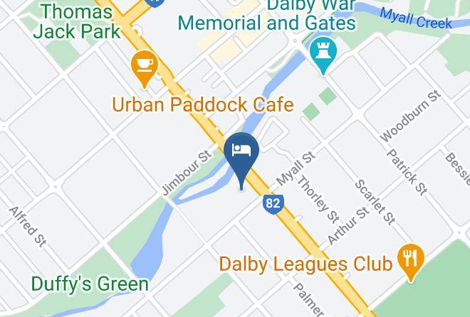 Dalby Fairway Motor Inn Map