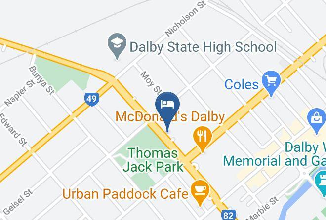 Western Downs - Dalby Homestead Motel Maps