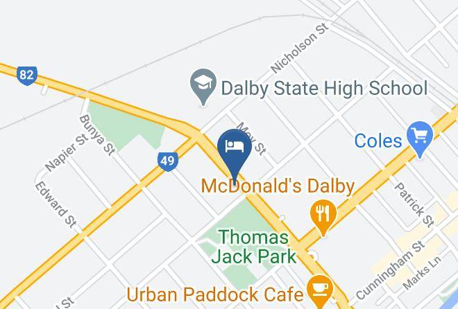 Dalby Manor Motor Inn Map