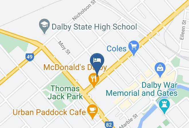 Western Downs - Dalby Mid Town Motor Inn Maps