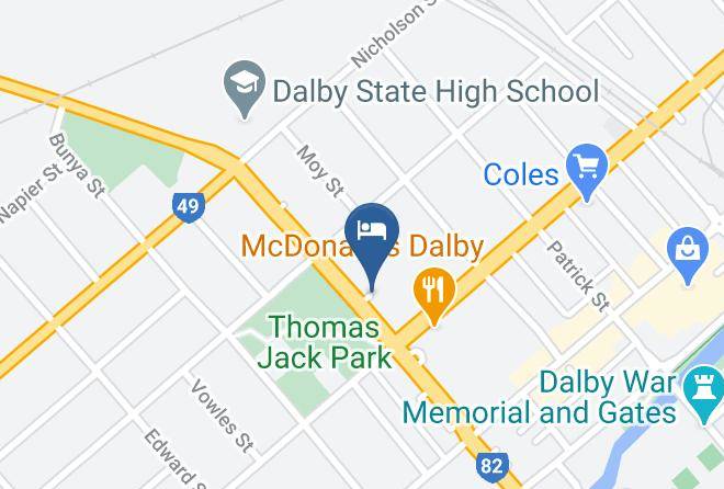 Western Downs - Dalby Parkview Motel Maps